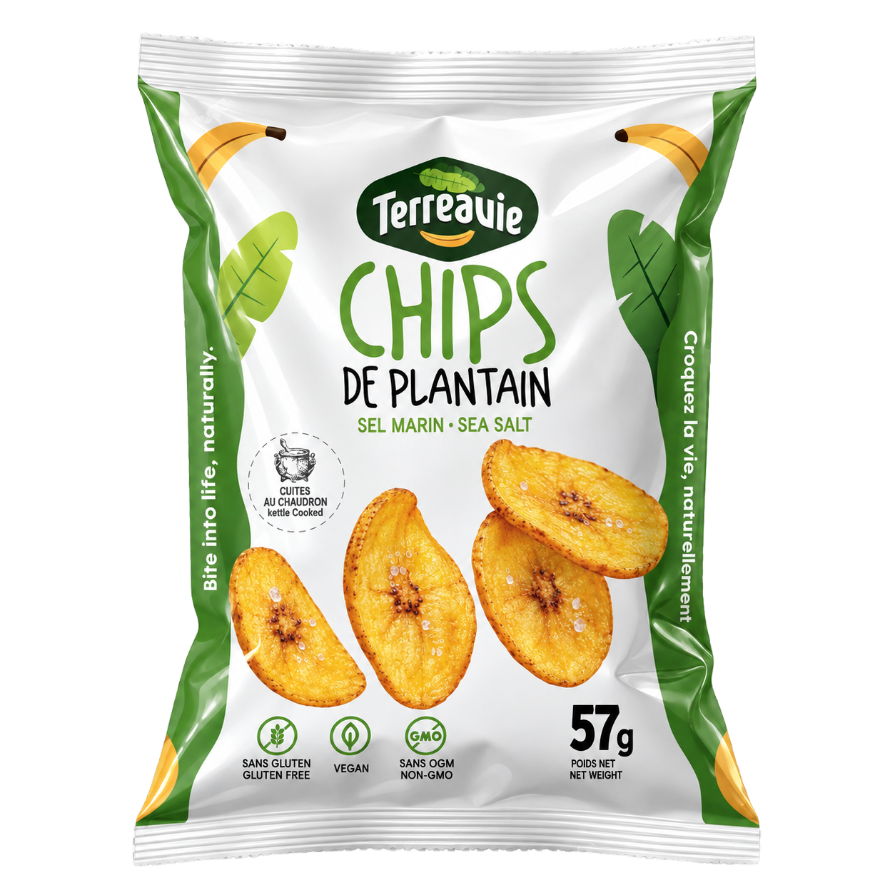 chips banane plantain Terreavie sel