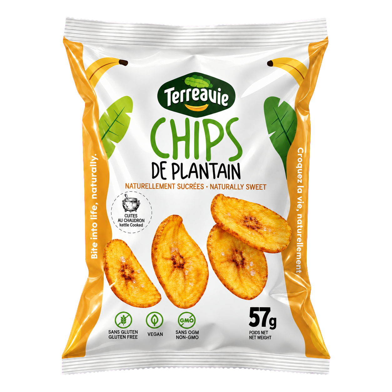 chips banane plantain Terreavie sucréchips banane plantain Terreavie sucré